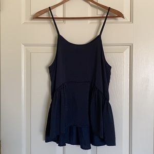 Lou & Grey Navy Silky Tank